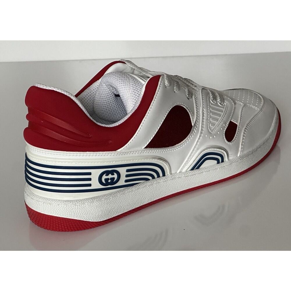 Gucci Men's Low-top White/Red Leather Sneakers 11.5 US (Gucci 11G) 697882 NIB IT - Picture 3 of 14